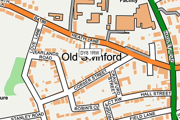 DY8 1RW map - OS OpenMap – Local (Ordnance Survey)
