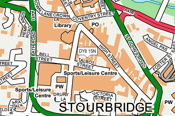 DY8 1SN map - OS OpenMap – Local (Ordnance Survey)