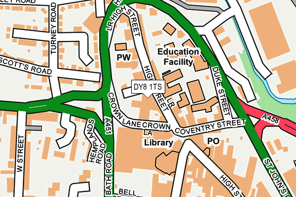 DY8 1TS map - OS OpenMap – Local (Ordnance Survey)