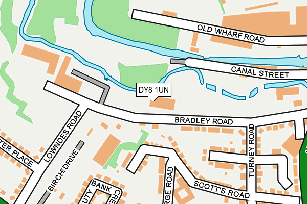 DY8 1UN map - OS OpenMap – Local (Ordnance Survey)