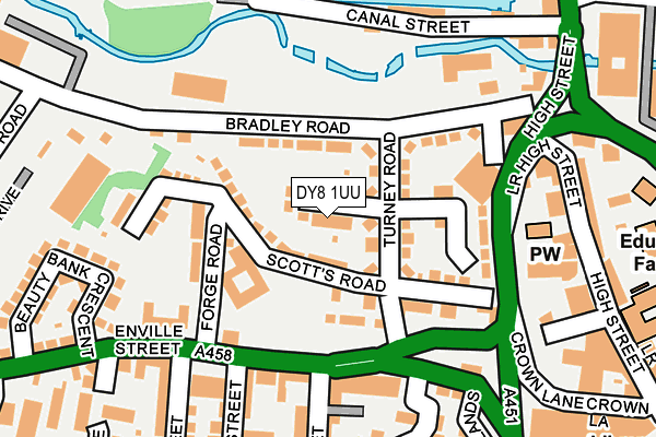 DY8 1UU map - OS OpenMap – Local (Ordnance Survey)