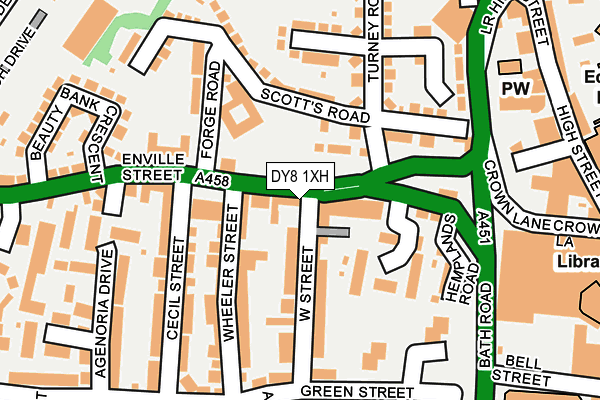 DY8 1XH map - OS OpenMap – Local (Ordnance Survey)