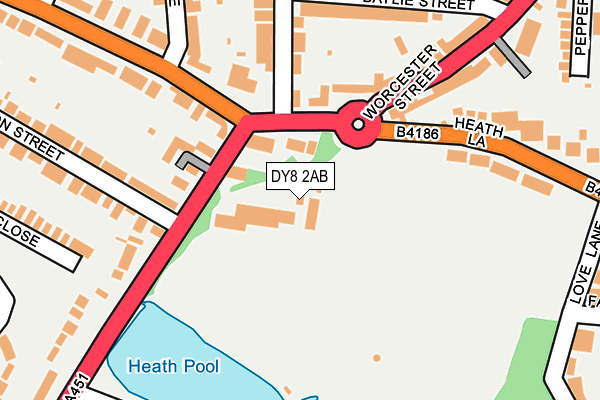 DY8 2AB map - OS OpenMap – Local (Ordnance Survey)