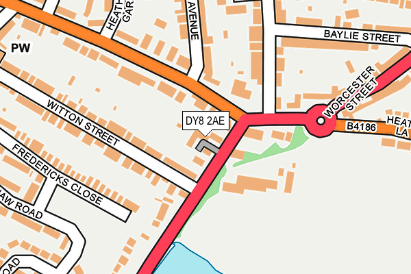 DY8 2AE map - OS OpenMap – Local (Ordnance Survey)