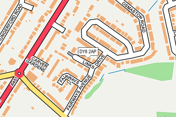 DY8 2AP map - OS OpenMap – Local (Ordnance Survey)