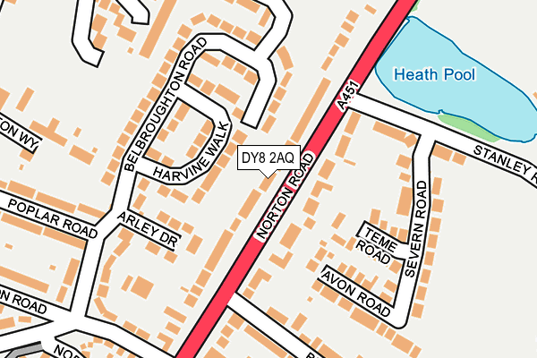 DY8 2AQ map - OS OpenMap – Local (Ordnance Survey)