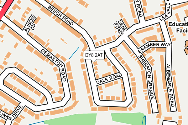 DY8 2AT map - OS OpenMap – Local (Ordnance Survey)