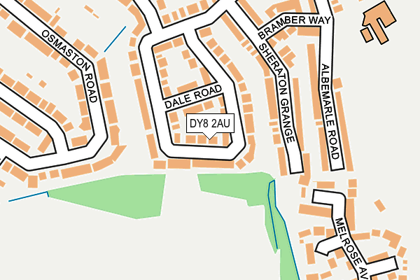 DY8 2AU map - OS OpenMap – Local (Ordnance Survey)