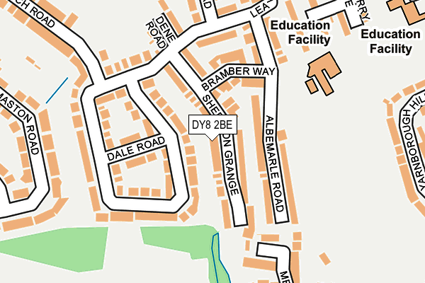 DY8 2BE map - OS OpenMap – Local (Ordnance Survey)