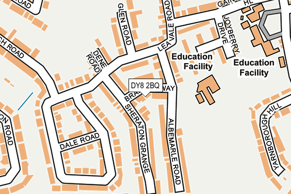 DY8 2BQ map - OS OpenMap – Local (Ordnance Survey)