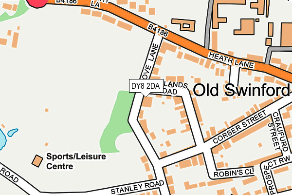 DY8 2DA map - OS OpenMap – Local (Ordnance Survey)