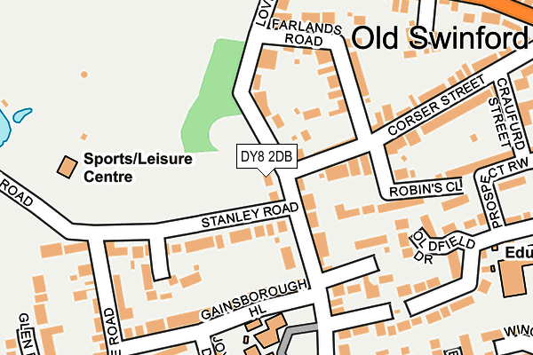 DY8 2DB map - OS OpenMap – Local (Ordnance Survey)