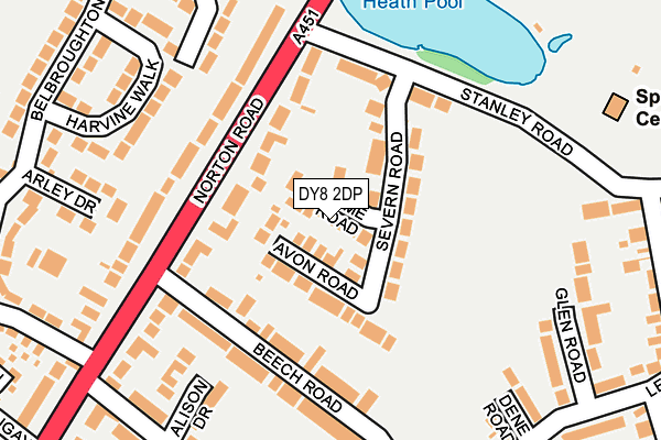 DY8 2DP map - OS OpenMap – Local (Ordnance Survey)