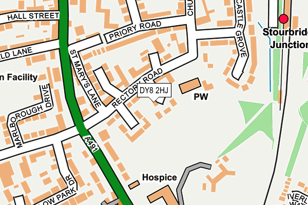 DY8 2HJ map - OS OpenMap – Local (Ordnance Survey)