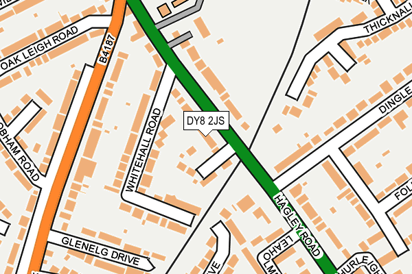 DY8 2JS map - OS OpenMap – Local (Ordnance Survey)