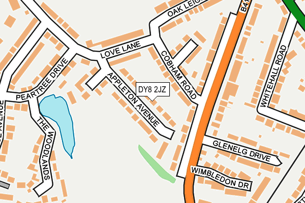 DY8 2JZ map - OS OpenMap – Local (Ordnance Survey)