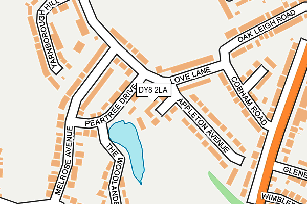 DY8 2LA map - OS OpenMap – Local (Ordnance Survey)