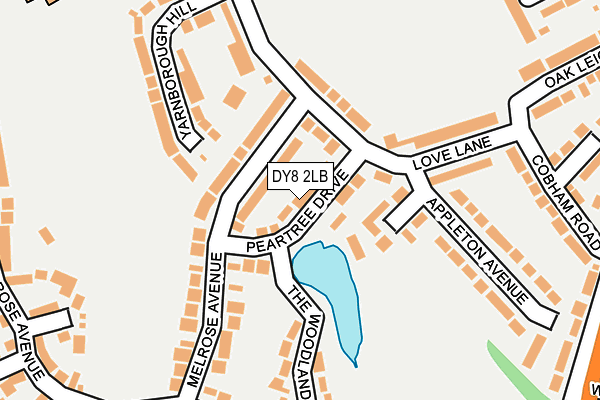 DY8 2LB map - OS OpenMap – Local (Ordnance Survey)