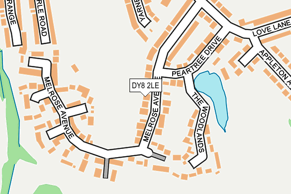 DY8 2LE map - OS OpenMap – Local (Ordnance Survey)