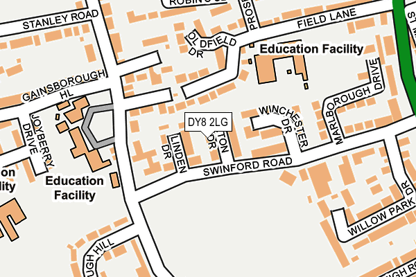 DY8 2LG map - OS OpenMap – Local (Ordnance Survey)