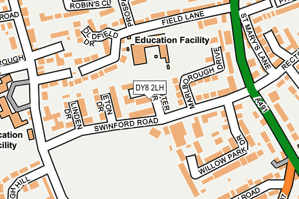 DY8 2LH map - OS OpenMap – Local (Ordnance Survey)