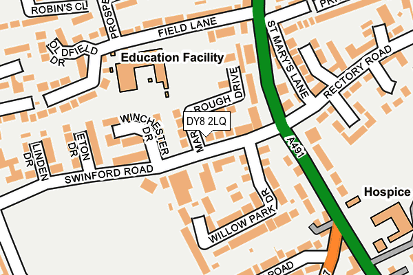 DY8 2LQ map - OS OpenMap – Local (Ordnance Survey)