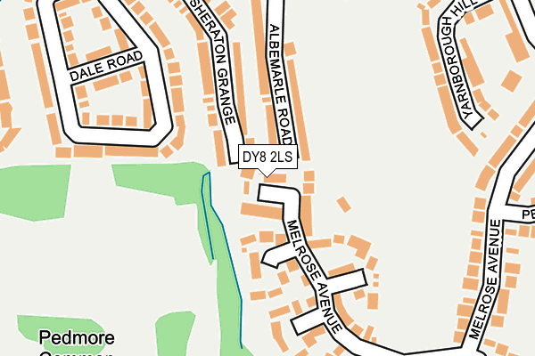 DY8 2LS map - OS OpenMap – Local (Ordnance Survey)