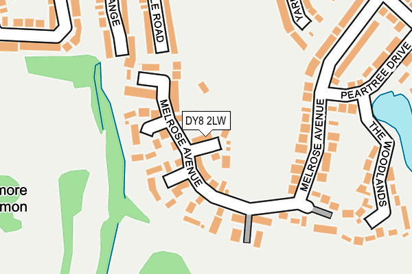 DY8 2LW map - OS OpenMap – Local (Ordnance Survey)