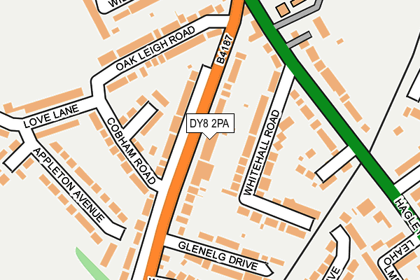 DY8 2PA map - OS OpenMap – Local (Ordnance Survey)