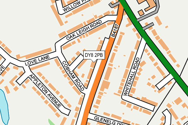 DY8 2PB map - OS OpenMap – Local (Ordnance Survey)