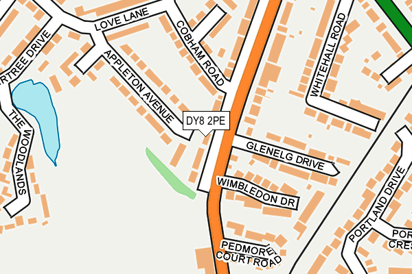 DY8 2PE map - OS OpenMap – Local (Ordnance Survey)