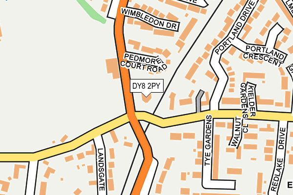 DY8 2PY map - OS OpenMap – Local (Ordnance Survey)