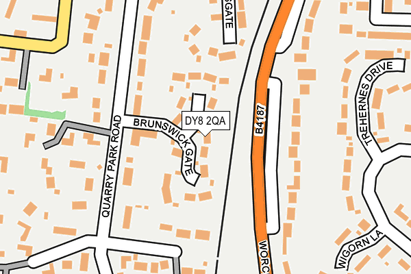 DY8 2QA map - OS OpenMap – Local (Ordnance Survey)