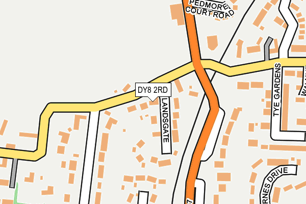 DY8 2RD map - OS OpenMap – Local (Ordnance Survey)