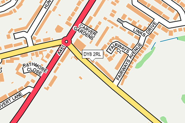 DY8 2RL map - OS OpenMap – Local (Ordnance Survey)