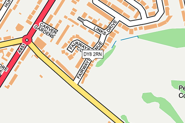 DY8 2RN map - OS OpenMap – Local (Ordnance Survey)