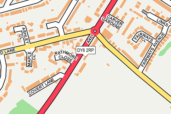 DY8 2RP map - OS OpenMap – Local (Ordnance Survey)
