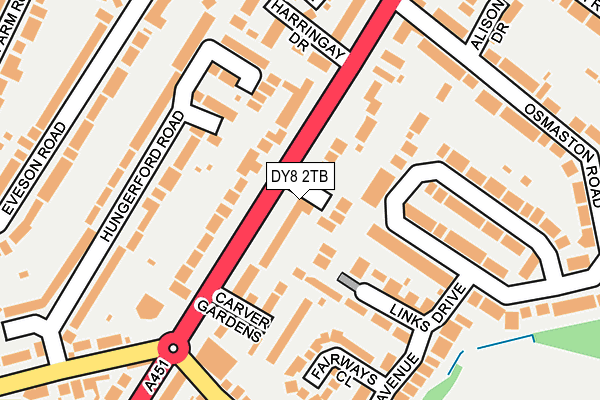 DY8 2TB map - OS OpenMap – Local (Ordnance Survey)