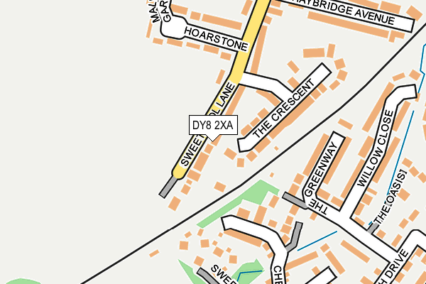 DY8 2XA map - OS OpenMap – Local (Ordnance Survey)