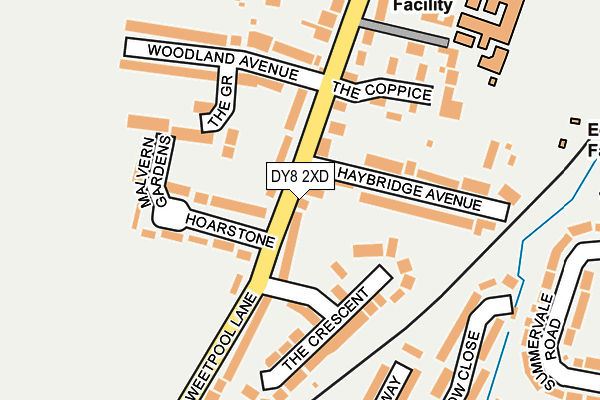 DY8 2XD map - OS OpenMap – Local (Ordnance Survey)