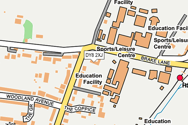 DY8 2XJ map - OS OpenMap – Local (Ordnance Survey)