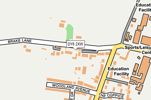 DY8 2XW map - OS OpenMap – Local (Ordnance Survey)