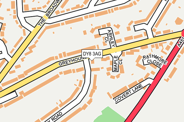 DY8 3AG map - OS OpenMap – Local (Ordnance Survey)