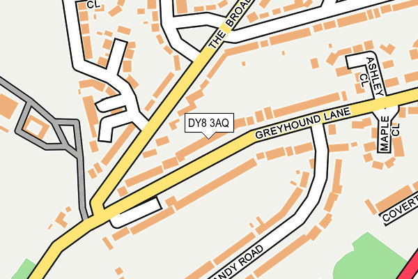 DY8 3AQ map - OS OpenMap – Local (Ordnance Survey)