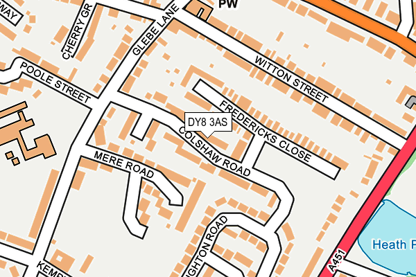 DY8 3AS map - OS OpenMap – Local (Ordnance Survey)