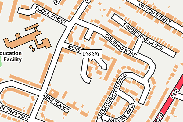 DY8 3AY map - OS OpenMap – Local (Ordnance Survey)