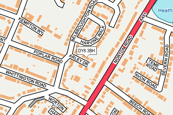 DY8 3BH map - OS OpenMap – Local (Ordnance Survey)