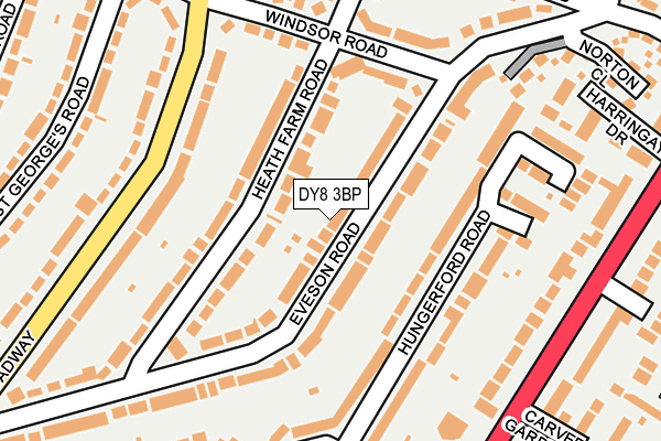 DY8 3BP map - OS OpenMap – Local (Ordnance Survey)