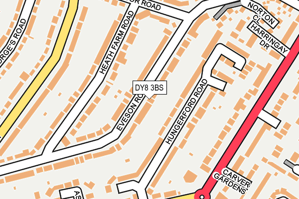 DY8 3BS map - OS OpenMap – Local (Ordnance Survey)