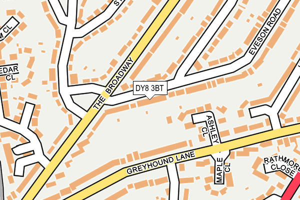 DY8 3BT map - OS OpenMap – Local (Ordnance Survey)